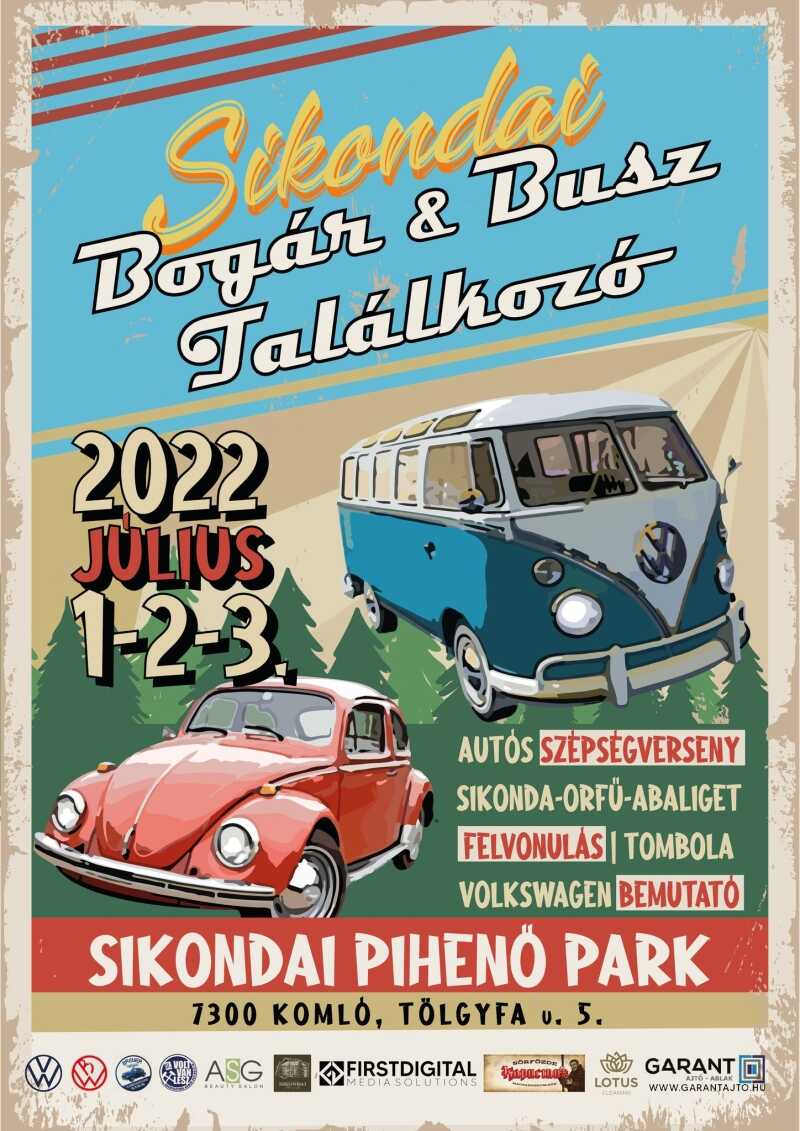 Sikonda Pihenőpark VW Bogár & Busz Találkozó 2022