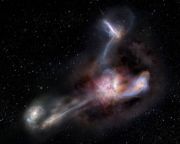 Bekebelezi szomszédait a legfényesebb galaxis