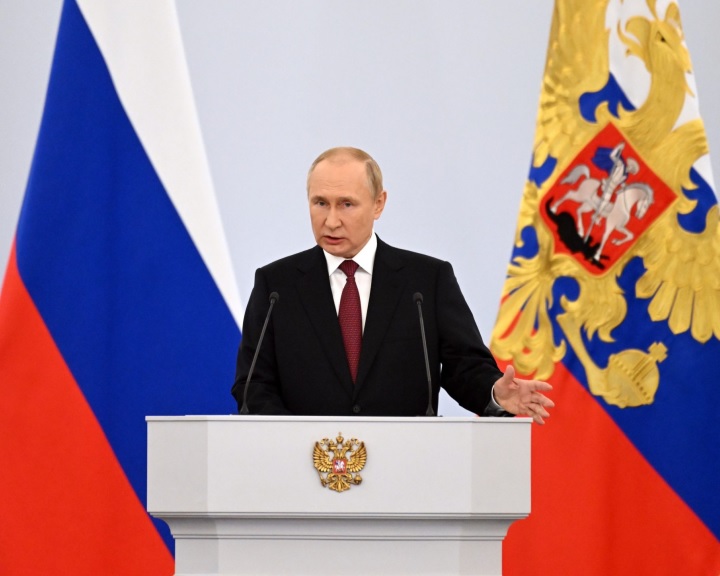 Putyin Ukrajna négy régióját orosznak nyilvánította