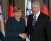 Merkel az Izraellel szembeni gazdasági bojkott ellen foglalt állást