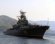 Orosz hadihajók szíriai vizeken a NATO támadás megakadályozására